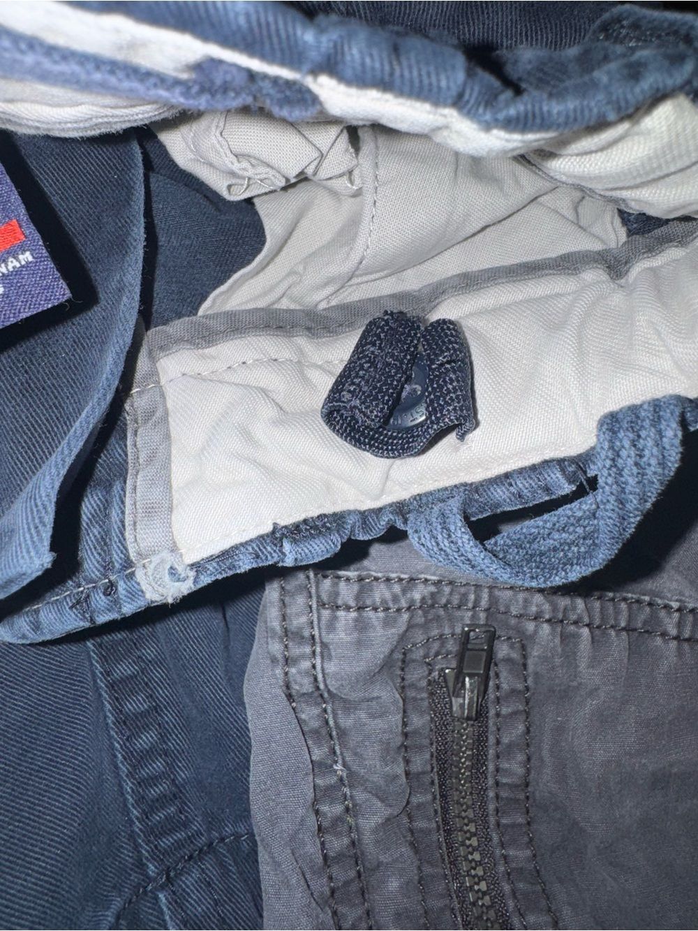 Bundle Pair of Kids Cargo Shorts - Navy & Gray 5T - Picture 6 of 6